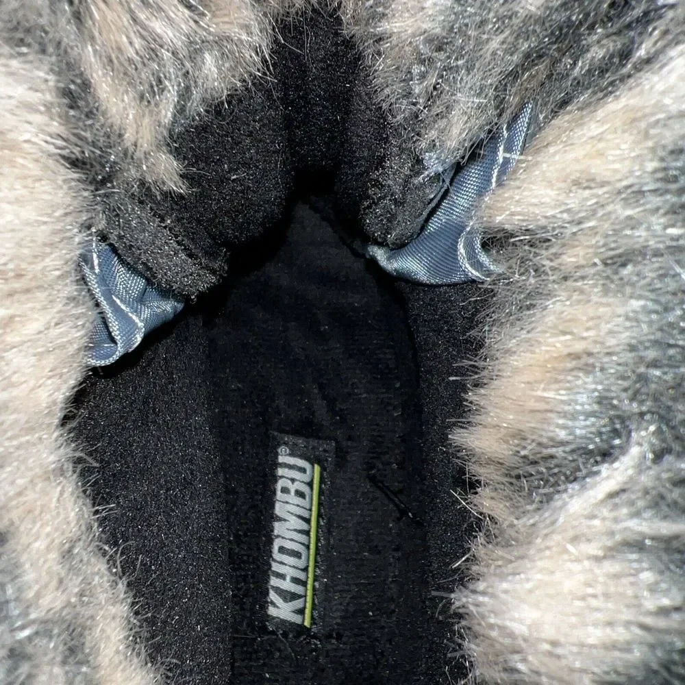 Khombu Faux Fur Winter Snow Rain‎ Boots Water Repellent Women's SZ 9